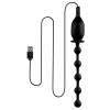 Черная, работающая от Usb анальная цепочка с вибрацией 7Inch Vibrating Butt Beads With Usb Plug