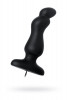 Чёрная анальная втулка G Point D-Peng с пультом - 12,3 см.