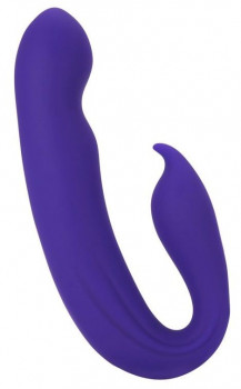 Фиолетовый вибратор G-Spot Dual Stimulator with Rolling Ball - 17,1 см.